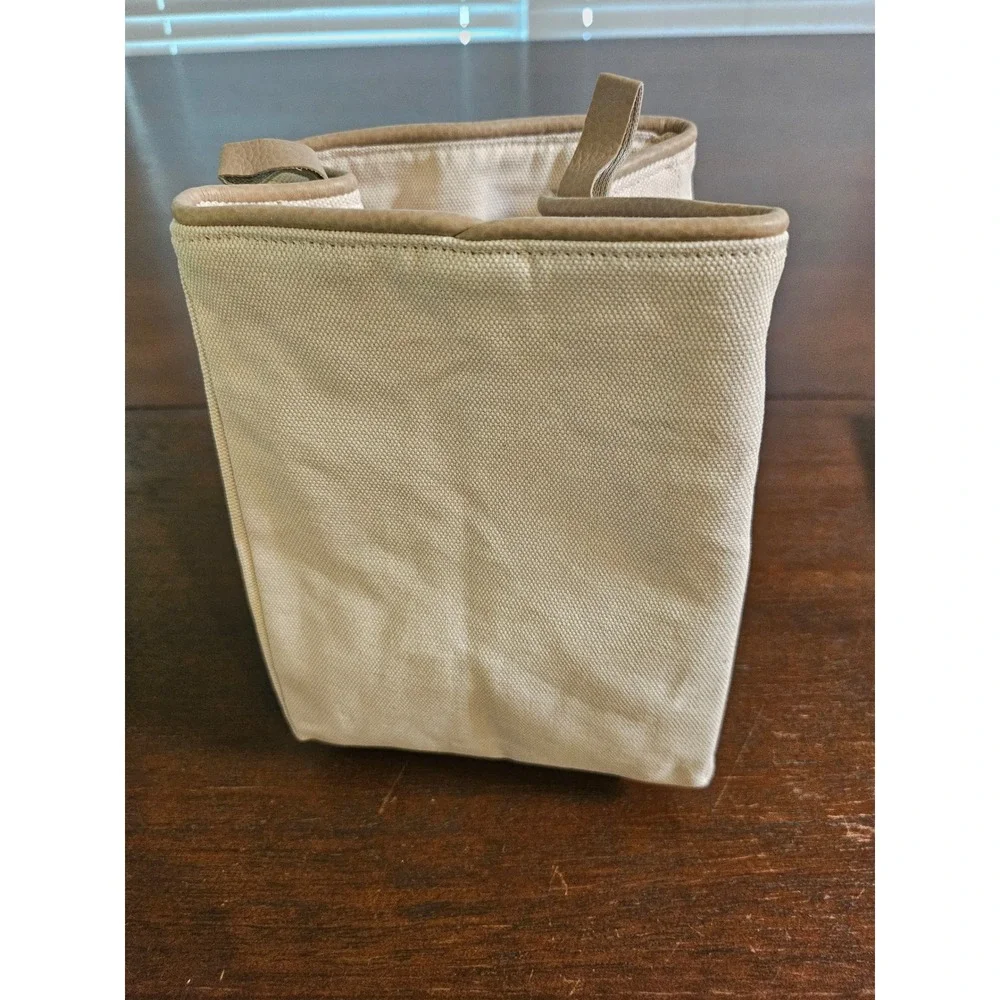 Longaberger Fabric Bin Dividers Size A Beige Flax Canvas Organizer 23562239